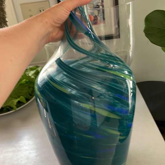 Large blown glass vase - Picture 3 of 6
